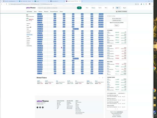 Two ways to download stock prices from Yahoo Finance to Excel now that it's behind a paywall.