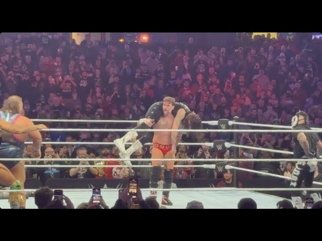 CM Punk gets attacked by Dominik, Saved by Rey Mysterio during WWE Live Holiday Tour in Chicago!