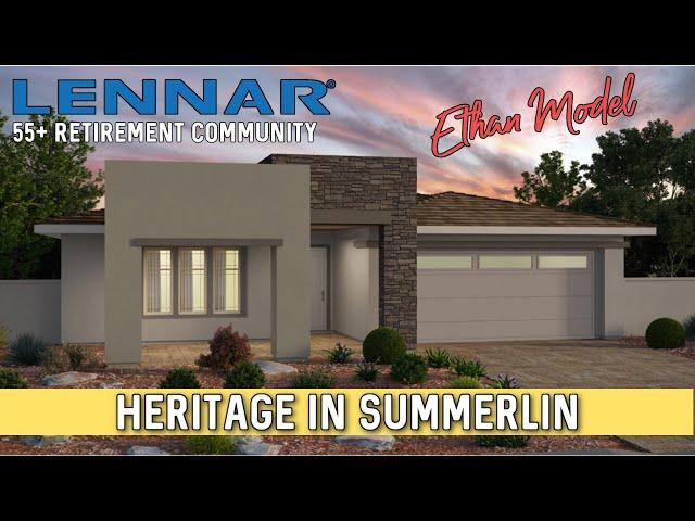 New 55+ Retirement Community in Summerlin - Ethan Model - Heritage by Lennar Homes