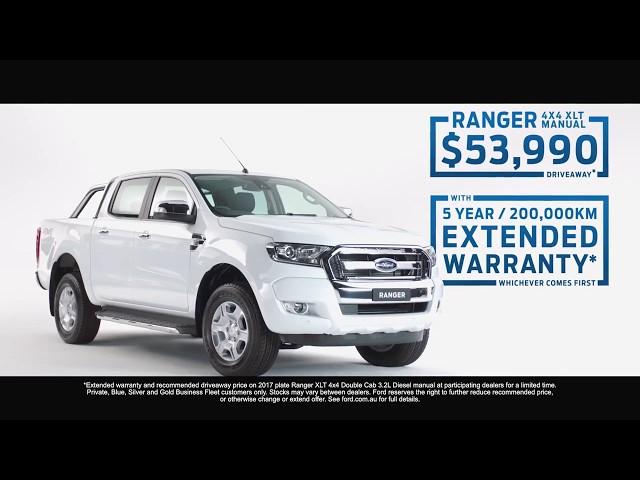 Ford 2017 Plate Clearance Now On Plus Ranger Extended Warranty, While Stocks Last @ Binks Ford