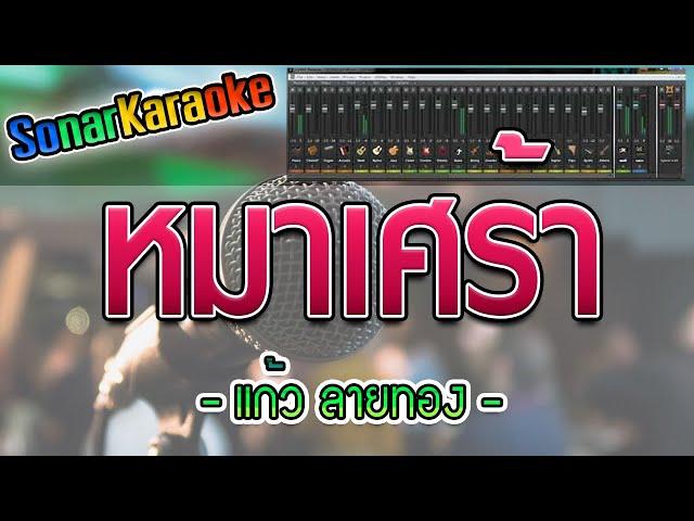 หมาเศร้า - แก้ว ลายทอง (คาราโอเกะ)【SonarKaraoke】