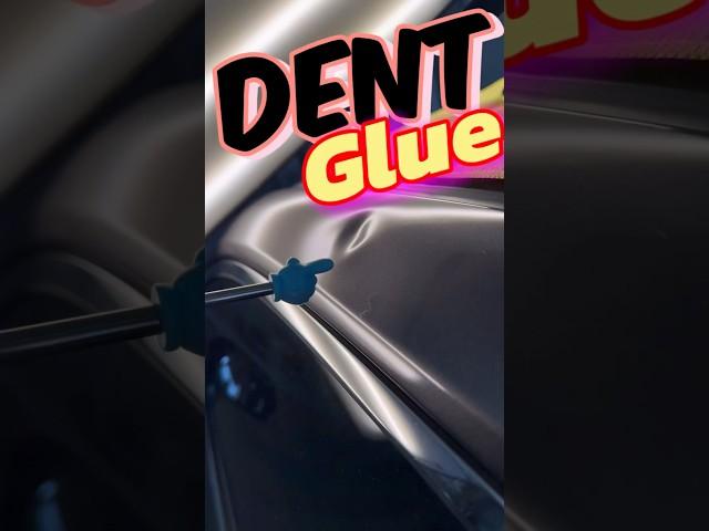 Dent repair with cold glue and hot glue | #autobodyrepair #dentrepair #paintlessdentrepair #howto