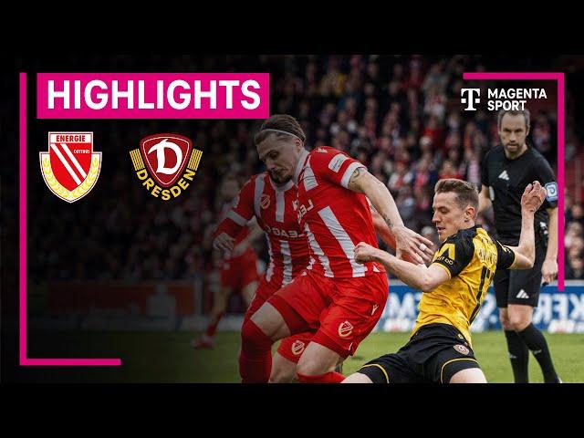 Energie Cottbus - Dynamo Dresden | Highlights 3. Liga | MAGENTA SPORT