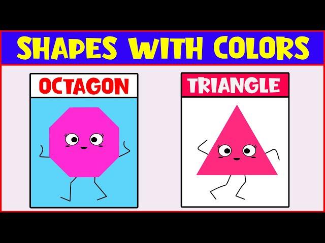 Shapes Learning For Kindergarten | Shapes Name | Kindergarten Learning Videos | Kids Edubox