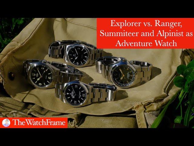 Explorer vs. Ranger, Summiteer and Alpinist as an Adventure Watch