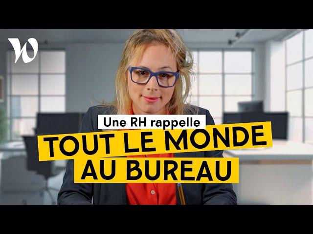 Fin du télétravail : une RH prépare son grand discours