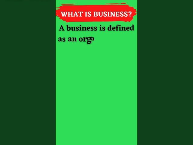 What is Business definition|Definition of business|The Knowledge studio #Business #knowledge
