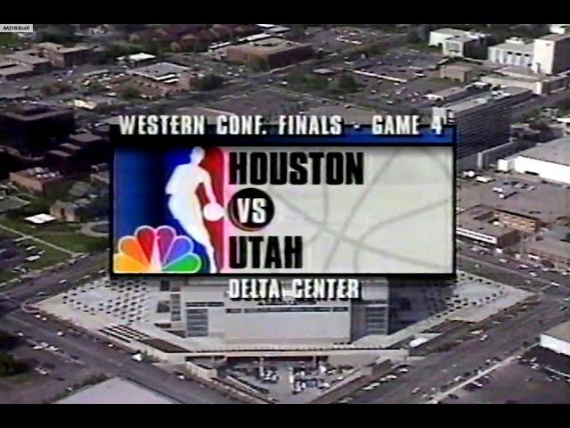 NBA On NBC - Rockets @ Jazz 1994 WCF Game 4 (Controversial Finish)