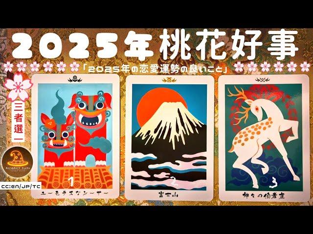 2025年桃花好事️愛情占卜3選1⌛適用任何日期CC(Sub)EN/JP/TC 領取好運️感謝宇宙