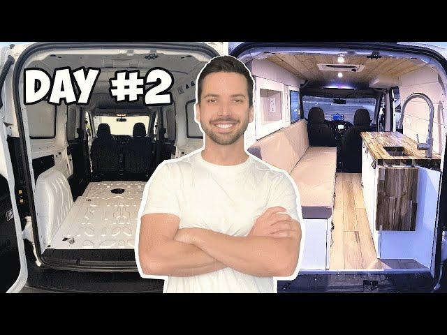 DIY MICRO CAMPER VAN BUILD | 30 Days | Start to Finish Conversion | RAM ProMaster City