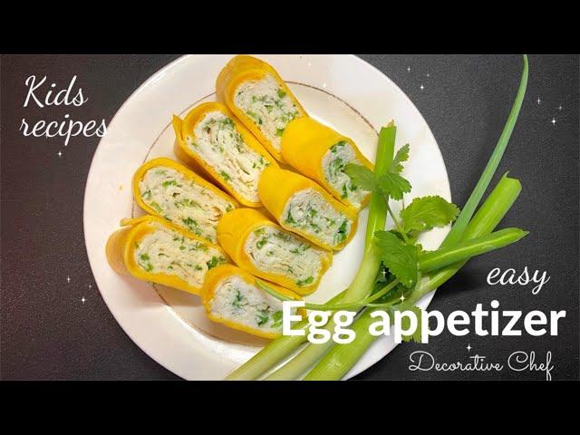 Easy appetizer ideas | egg recipes | kids recipes | finger foods