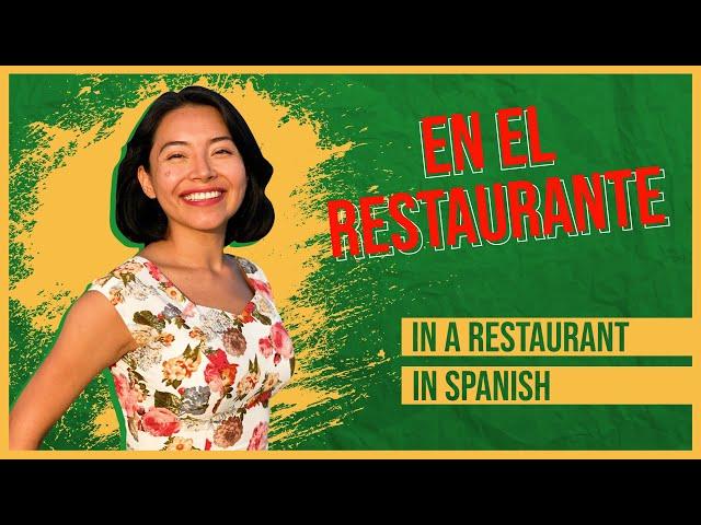 Order at a RESTAURANT in Spanish, Impress the Waiter ESSENTIAL phrases