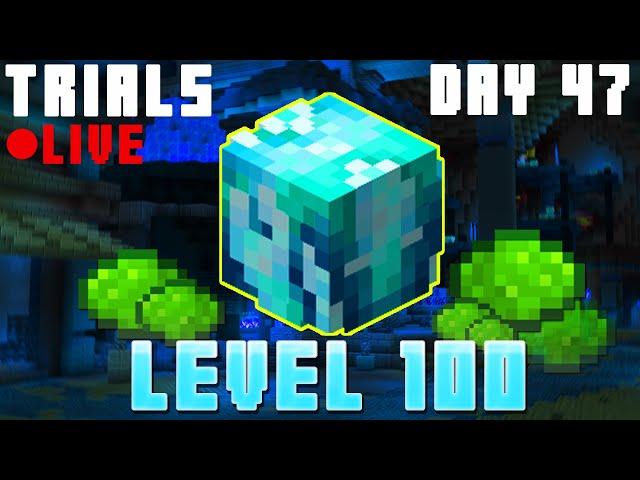  LEVEL 100/FIESTAS | Hypixel Skyblock TRIALS - Dwarven Mines [Day 47] LIVE