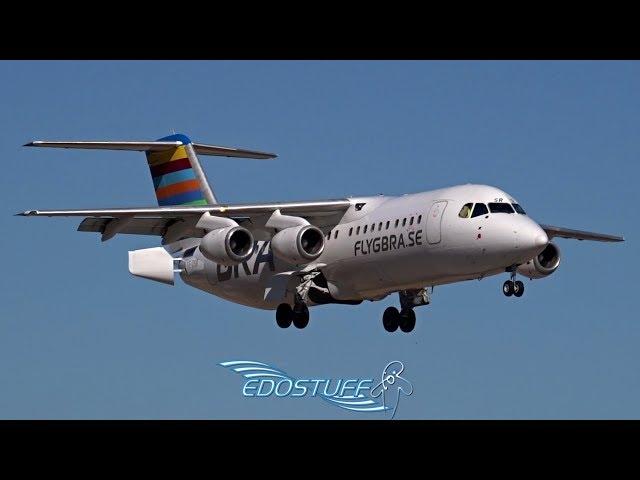 BRA Braathens Regional Airlines - Avro 146-RJ100 SE-DSR - Landing at Split Airport LDSP/SPU