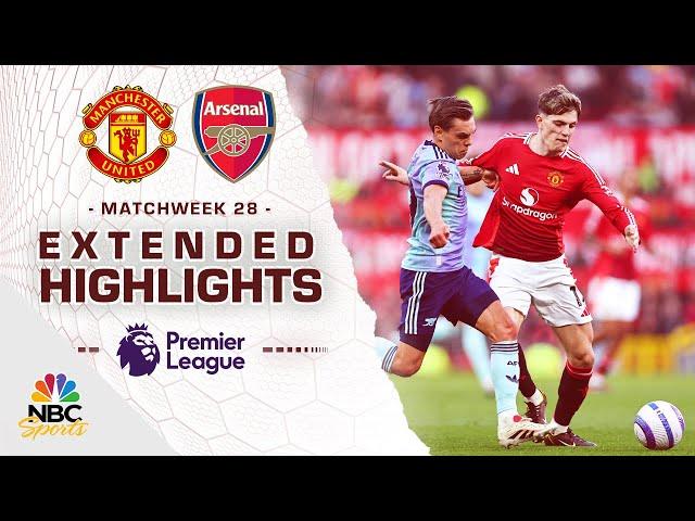 Manchester United v. Arsenal | PREMIER LEAGUE HIGHLIGHTS | 3/9/2025 | NBC Sports