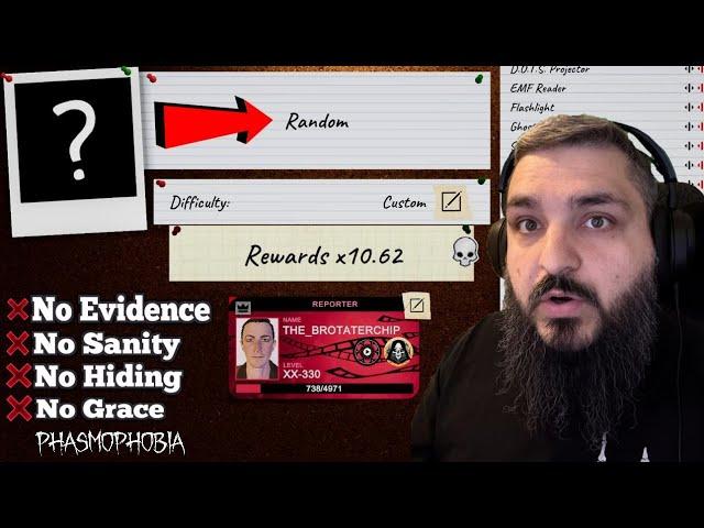 Identifying Ghosts With No Evidence and No Sanity on Random Maps! | Phasmophobia