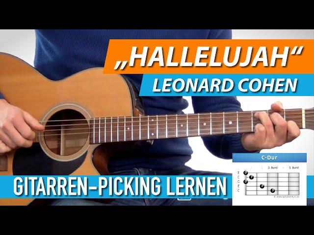 GITARRE LERNEN  HALLELUJAH ► Leonard Cohen, Jeff Buckley ► Fingerpicking