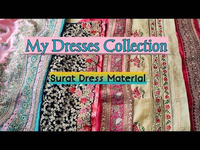 My Dresses Collection | Surat Dress Material | Simply Sana Vlog