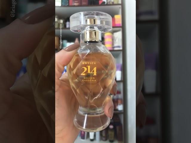 Botica 214 Golden Gardênia #leiagouveiacosmeticos #oboticario #fragrance #perfume #goldengardenia