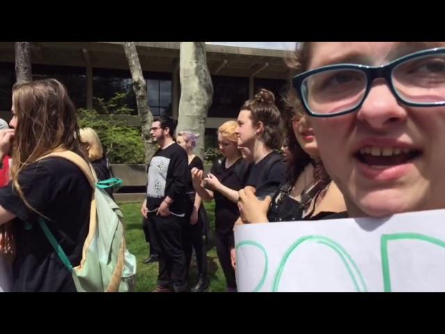 Students protest racism at The Evergreen State College