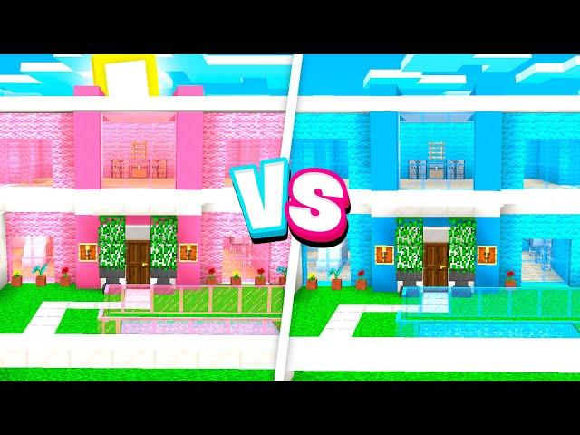 CRAZY Boy vs Girl MODDED Minecraft HOUSE Battle!