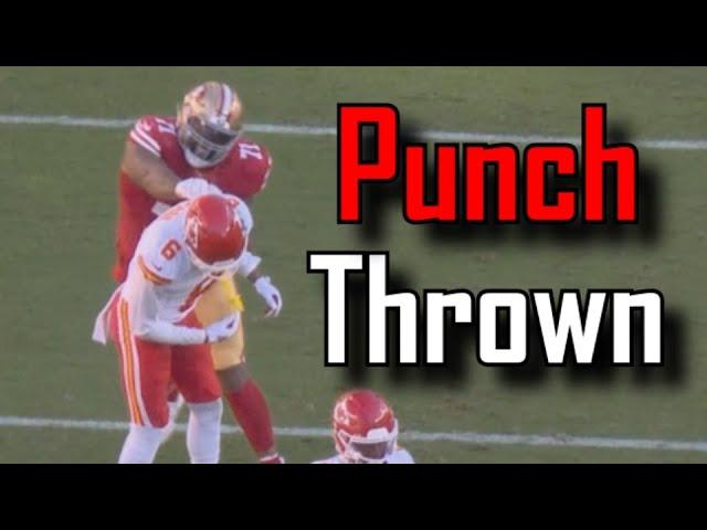 Trent Williams EJECTED for punching Bryan Cook | San Francisco 49ers Vs Kansas City Chiefs