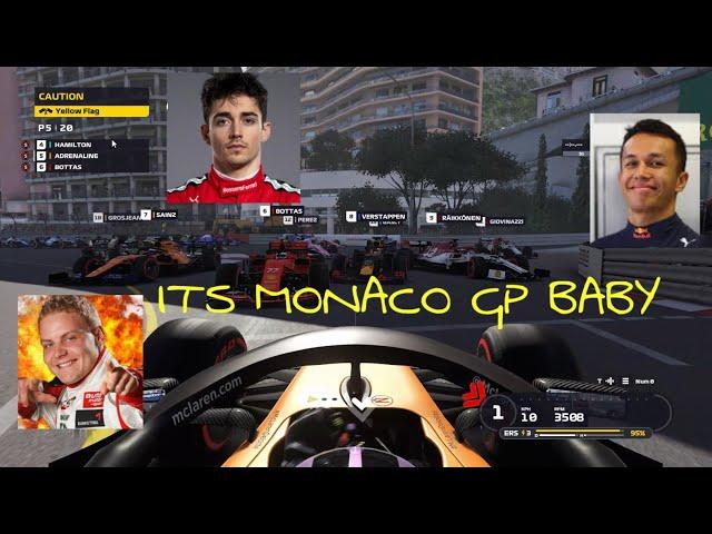 CHARLES LECLERC F1 VIRTUAL MONACO GRAND PRIX LIVE! #VIRTUALGP