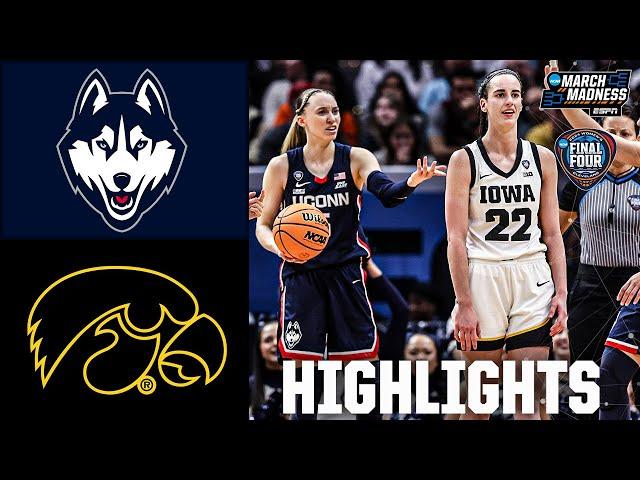 2024 Final Four: UConn Huskies vs. Iowa Hawkeyes | Full Game Highlights