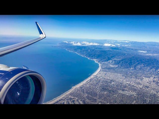 DELTA A321NEO SPEEDING OUT OF LAX!!!! Engine View! Beautiful LA Weather! W/ ATC Audio