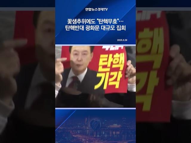 꽃샘추위에도 탄핵무효…탄핵반대 광화문 대규모 집회