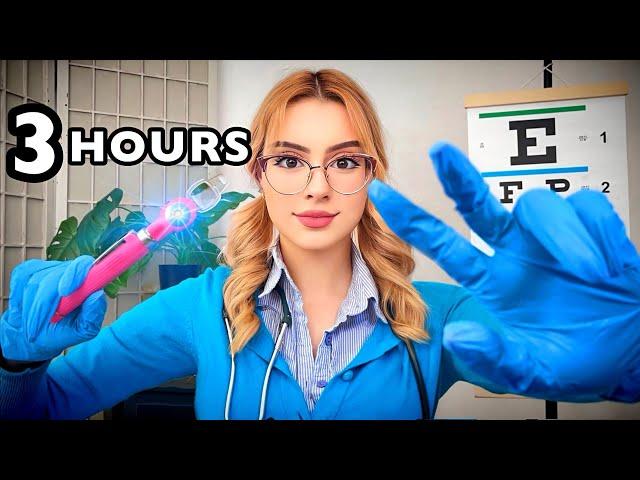 ASMR 3 HOURS of Cranial Nerve Exam FOR SLEEP  ASMR Roleplay