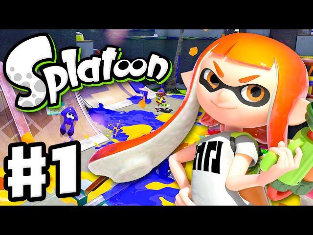 Splatoon - Gameplay Walkthrough Part 1 - Intro, Multiplayer, and Single Player (Nintendo Wii U)