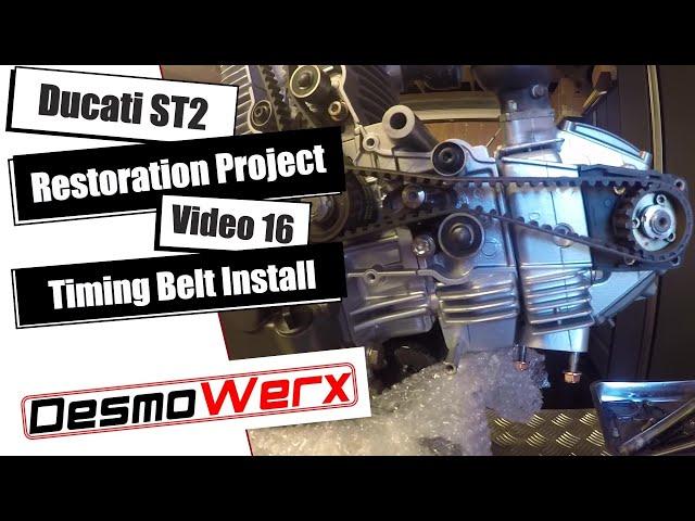 Ducati ST2 Restoration Project Video 16 - Fitting the timing belts to the 944cc 2V Engine