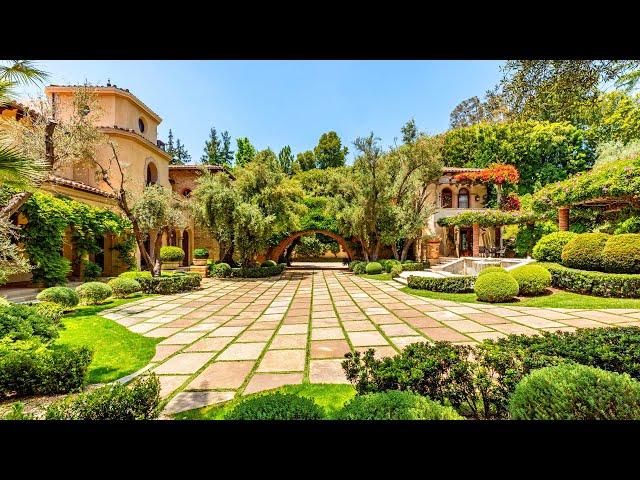 Inside a $58,000,000 Million Romantic Tuscan Oasis in the Heart of Los Angeles