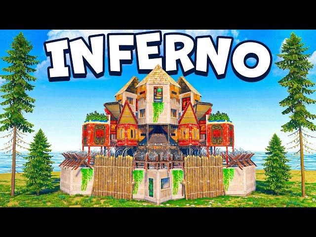 The INFERNO. Triple BUNKER for ONLINE-OFFLINE defense - rust base design