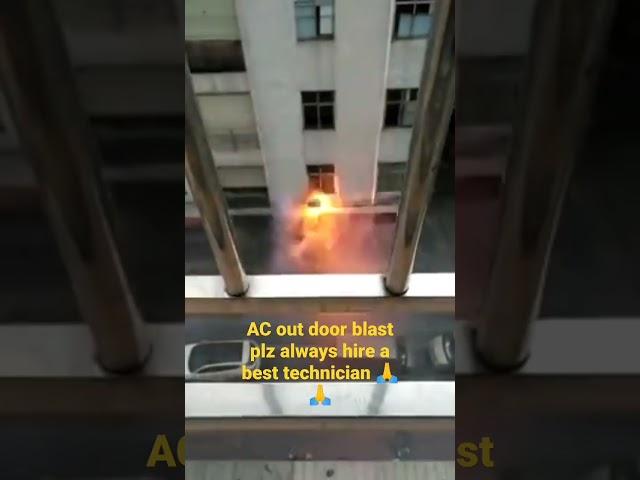 ac blast ️ outdoor # plz always hire a knowledgeable technician