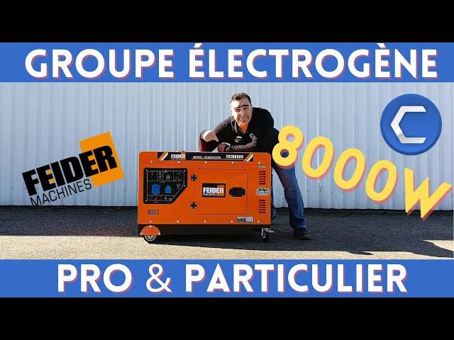 Usage CHANTIER ou DOMESTIQUE - Présentation du GROUPE ÉLECTROGÈNE Monophasé FGED8000 - Capitools