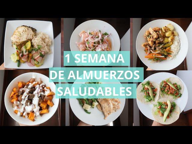 UNA SEMANA DE ALMUERZOS SALUDABLES | Michela Perleche