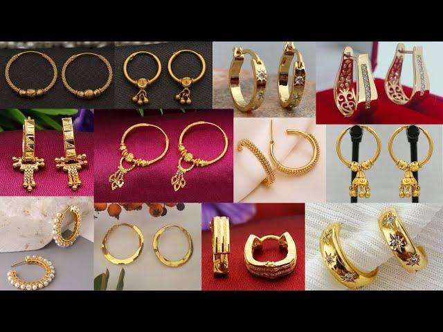 Light weight gold bali designs with Weight and price l gold hoop earrings..