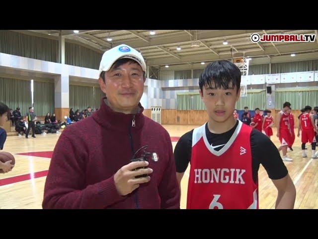 [점프볼 TV] '배우 이훈'의 아들, 홍대부중 '이정'  이 농구를 선택한 이유