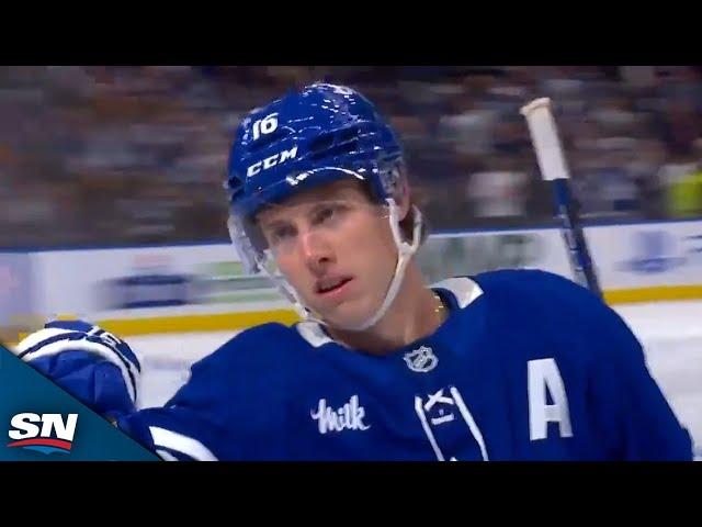 Mitch Marner Shows Off Speed To Extend Maple Leafs' Lead vs. Penguins