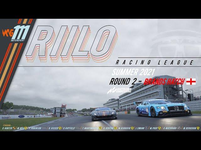 ACC: Riilo Racing League - Round 2 LIVE. 1 hour of BRANDS HATCH