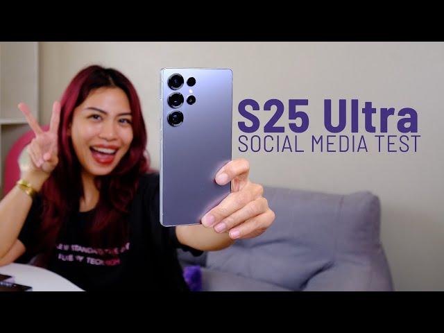 Samsung S25 Ultra SOCIAL MEDIA TEST (IG, Tiktok, Snapchat)