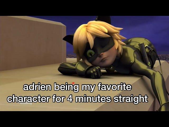 adrien agreste/chat noir being my favorite character for 4:23 minutes straight