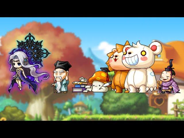 [메이플 몰아보기] 모아보는 테마(?) 스토리 (미래의 문, 아랫마을, 태초에 버섯이 있었다, 판타스틱 테마파크, 벛꽃성)
