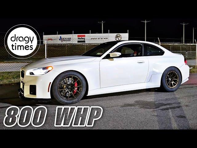 800 WHP BMW M2 G87 RWD | STOCK TURBO'S | 1/4 Mile in 9.30 Seconds with 236 Km/h (148 mph)