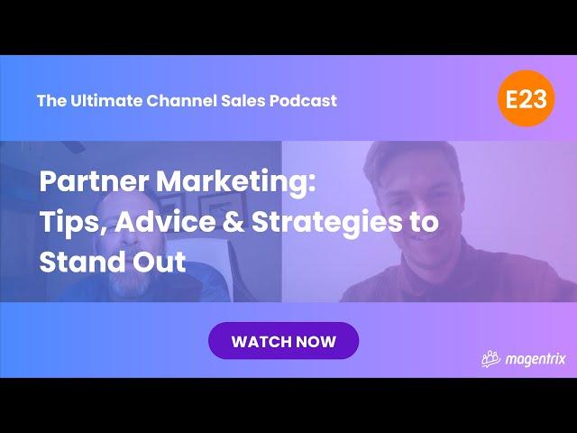 Partner Marketing: Tips, Advice, Strategies - Ben Wright, PartnerFuel - EP 23