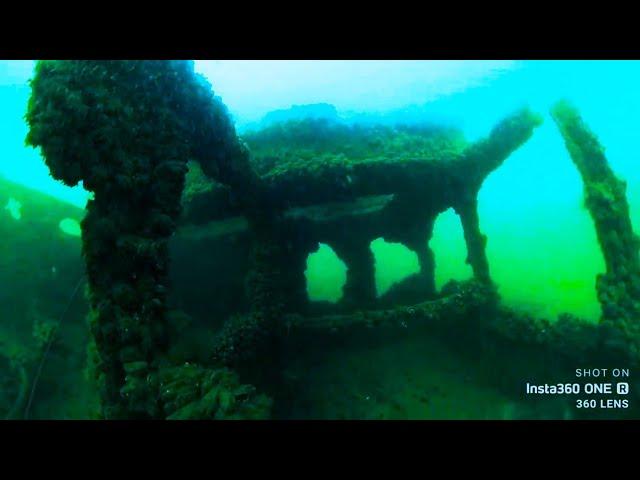 Spearfishing Brighton piers shipwreck !!