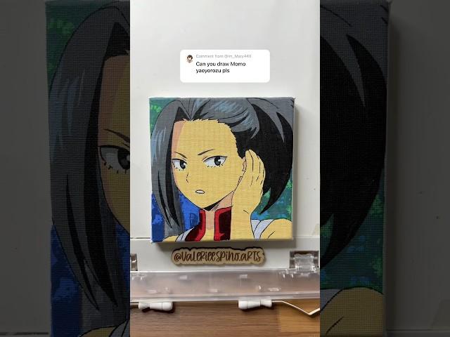 ASMR Painting Momo Yaoyorozu #markerpainting #animeart