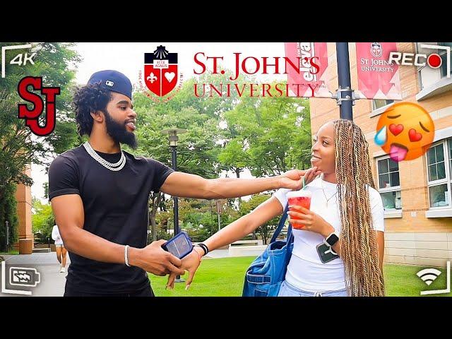 RIZZING PRETTY GIRLS AT ST. JOHN’S UNIVERSITY !